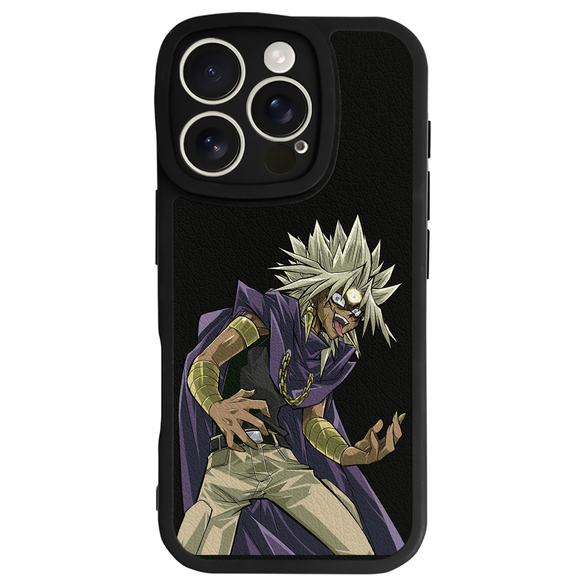 （画像用） 遊☆戯☆王 Yu-Gi-Oh! 【iPhone 16シリーズ対応】シリコンスマホケース（レザー調） 材質：シリコン